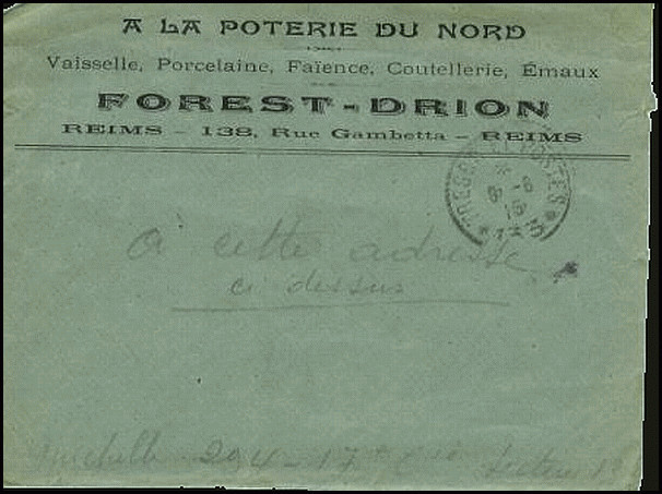 Sa mère tenait un magasin « à la poterie du Nord » 138 rue Gambetta à Reims.