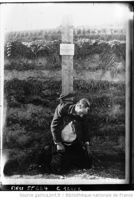 Espion fusillé aux environs de Reims (photo de presse : Agence Meurisse) Gallica-BNF