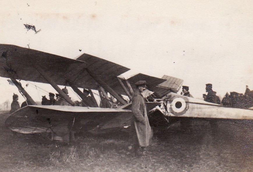 FOUQUIERES - avion anglais abattu par le lieutenant Bölke