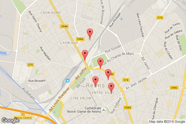Trajet de Paul Hess : Hôtel de ville, rue Bonhomme, rue Lesage, place Amélie-Doublié