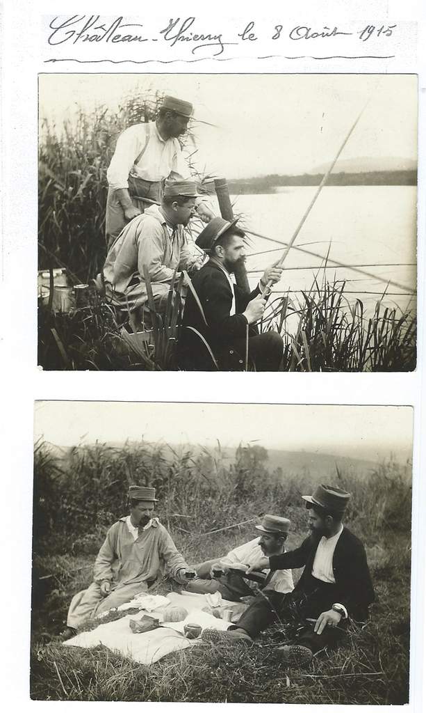 Et pendant ce temps là, les poilus pendant une permission à Château-Thierry: Photographie : Louis Corré - Source : Gérard Corré