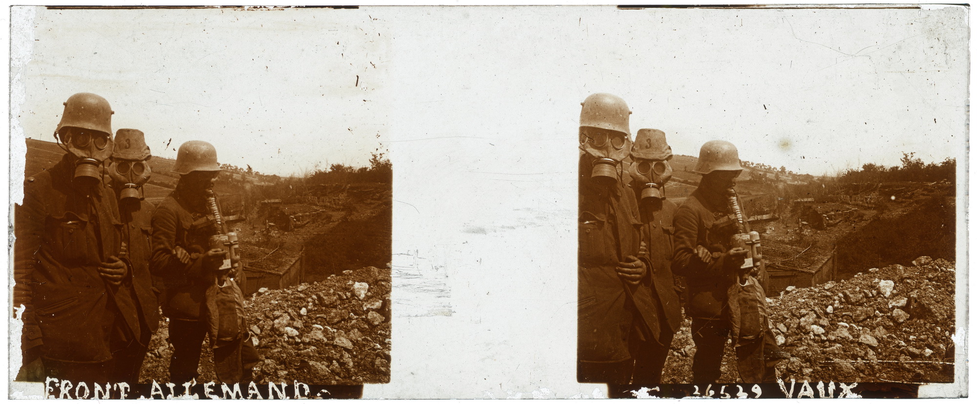 Vaux, le front allemand, le 4 novembre 1916